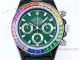 Japan Grade Copy Rolex Daytona Quartz 43 Rainbow with Green Watch (2)_th.jpg